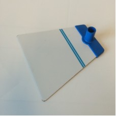 Voetplaat metaal trapezium blauw voor NT buis Td12021508